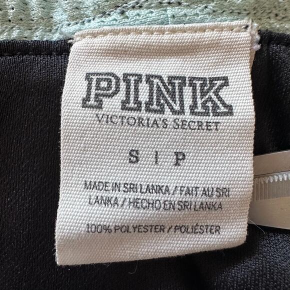 PINK by Victoria's Secret Size S Dot Green/Blue Track Shorts Lined - Picture 3 of 7